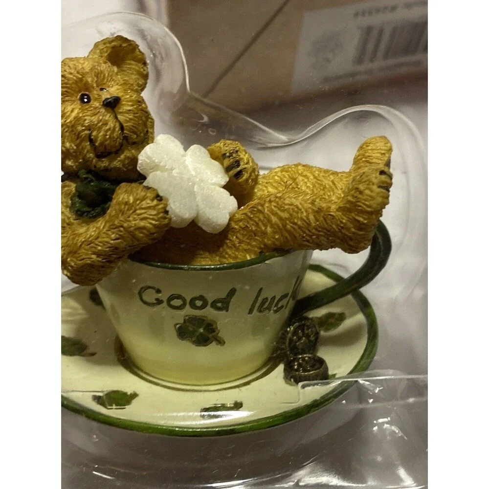 TEABEARIES HUGGLES BOYDS Bears   #24314 & LUCKY  Teabearies # 23409 In Boxes